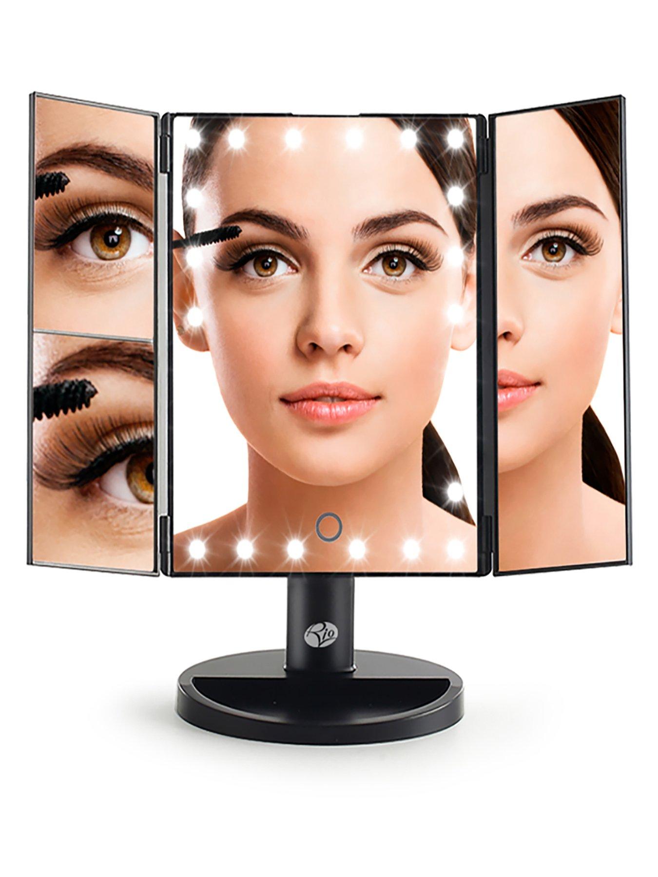 Image 3 of 5 of Rio 24 LED Touch Dimmable 3 Way Makeup Mirror with 2 &amp; 3x Magnification