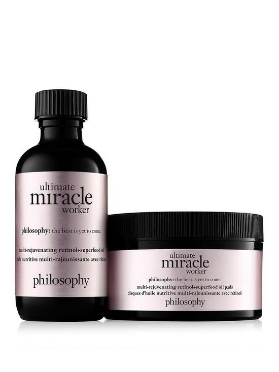front image of philosophy-ultimate-miracle-worker-retinol-pads-total-60ml