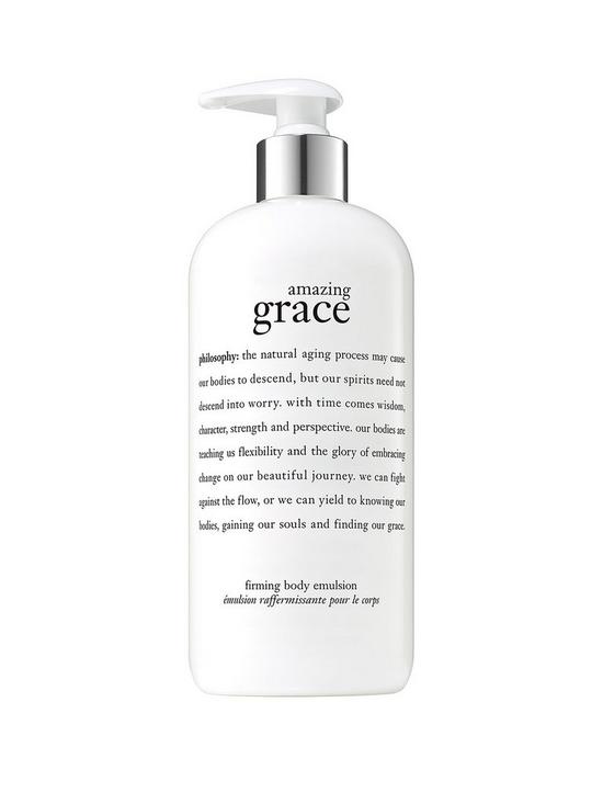 front image of philosophy-amazing-grace-firming-body-lotion-480ml