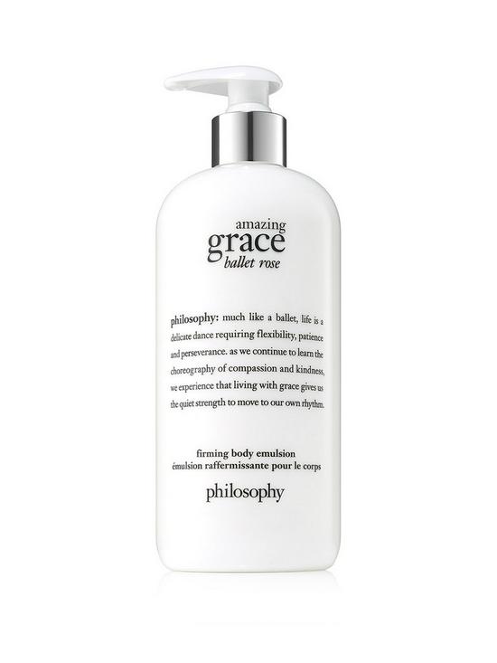 stillFront image of philosophy-amazing-grace-ballet-rose-firming-body-lotion-480ml