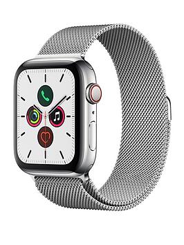 Apple   Watch Series 5 (Gps + Cellular), 44Mm Stainless Steel Case With Stainless Steel Milanese Loop