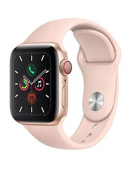 Apple   Watch Series 5 (Gps + Cellular), 40Mm Gold Aluminium Case With Pink Sand Sport Band