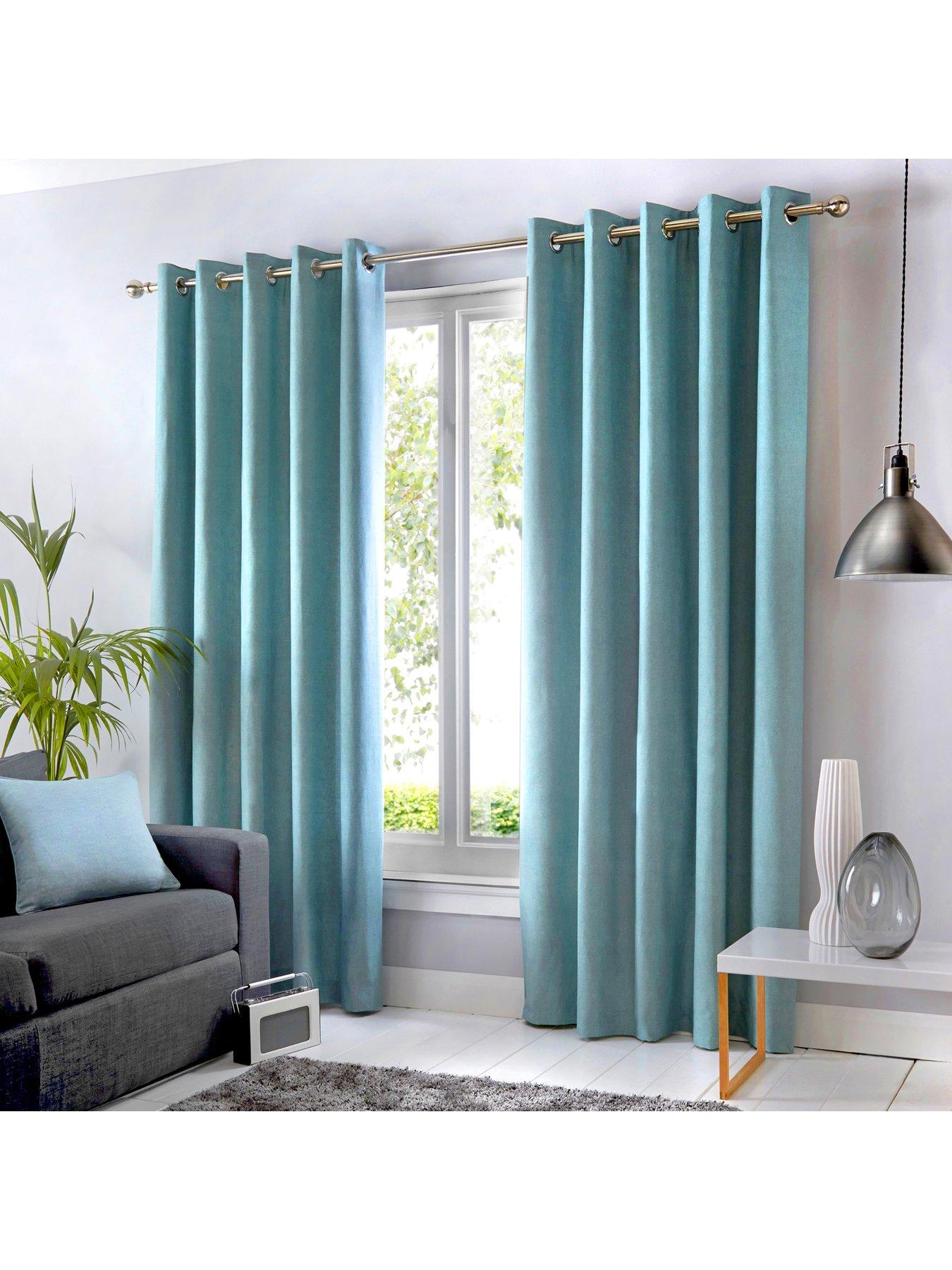 Fusion Sorbonne Lined Eyelet Curtains