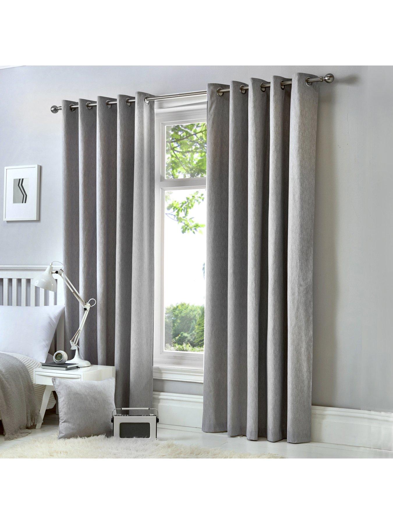 Fusion Sorbonne Lined Eyelet Curtains