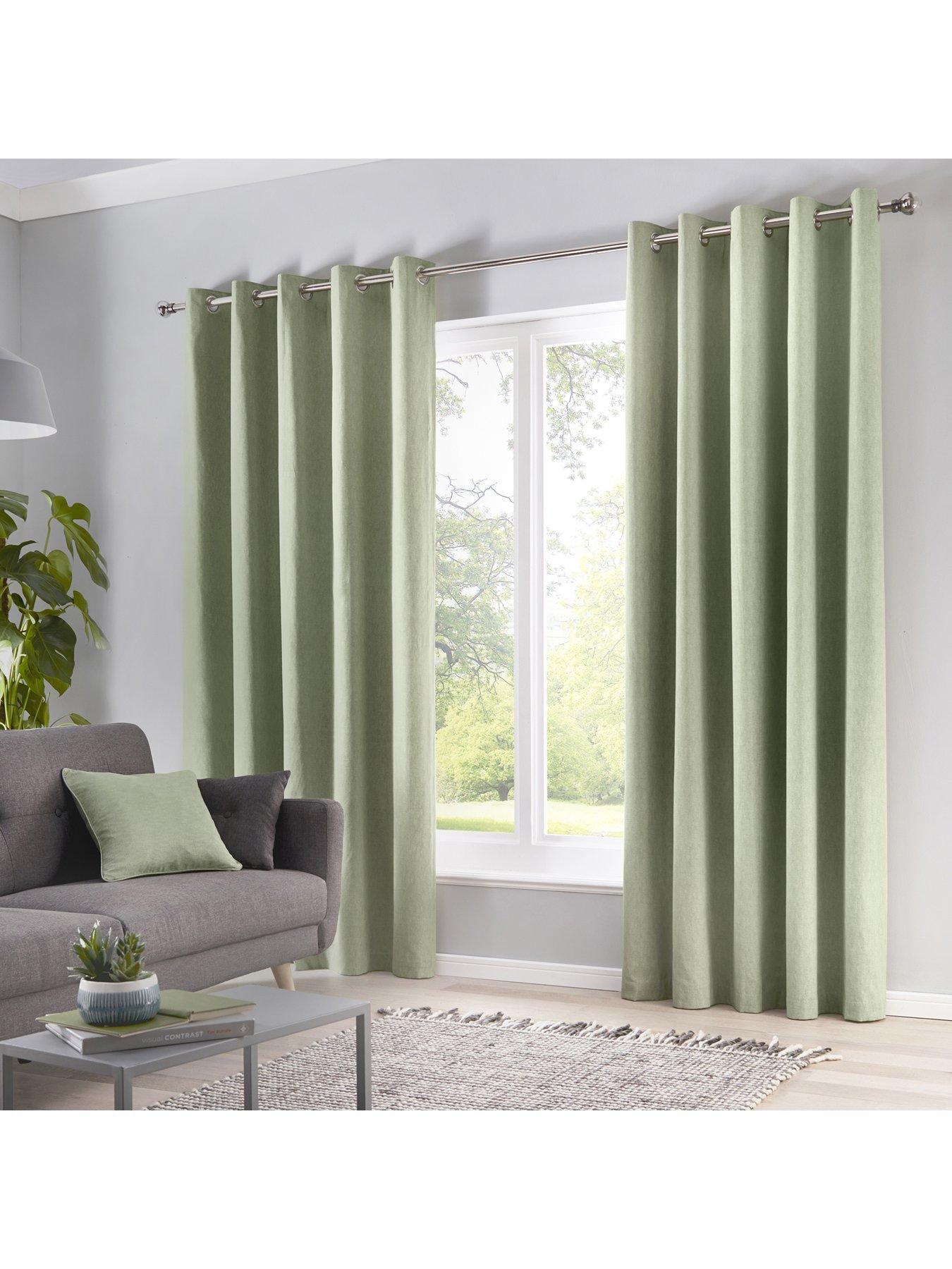 Fusion Sorbonne Lined Eyelet Curtains