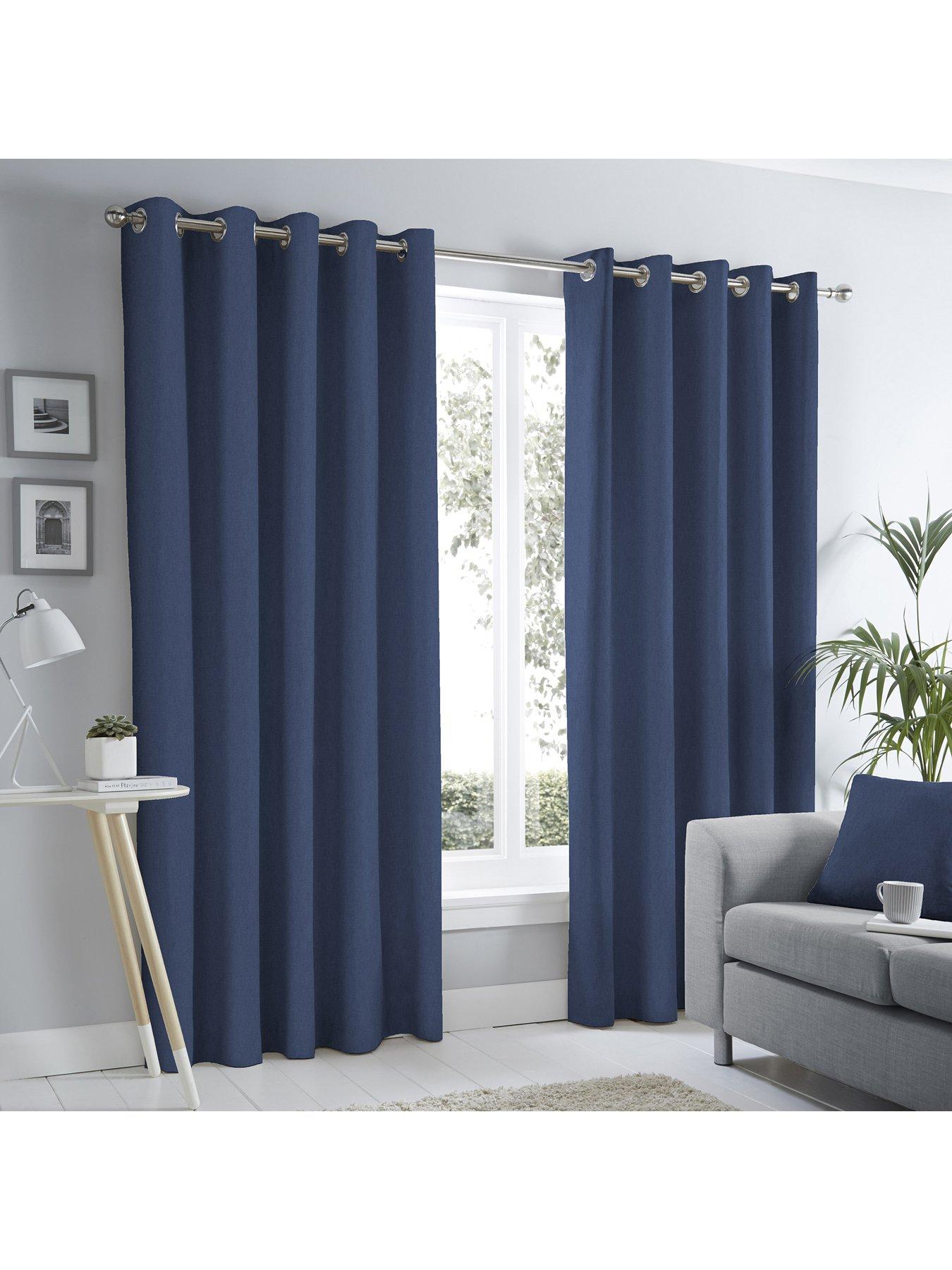 Fusion Sorbonne Lined Eyelet Curtains