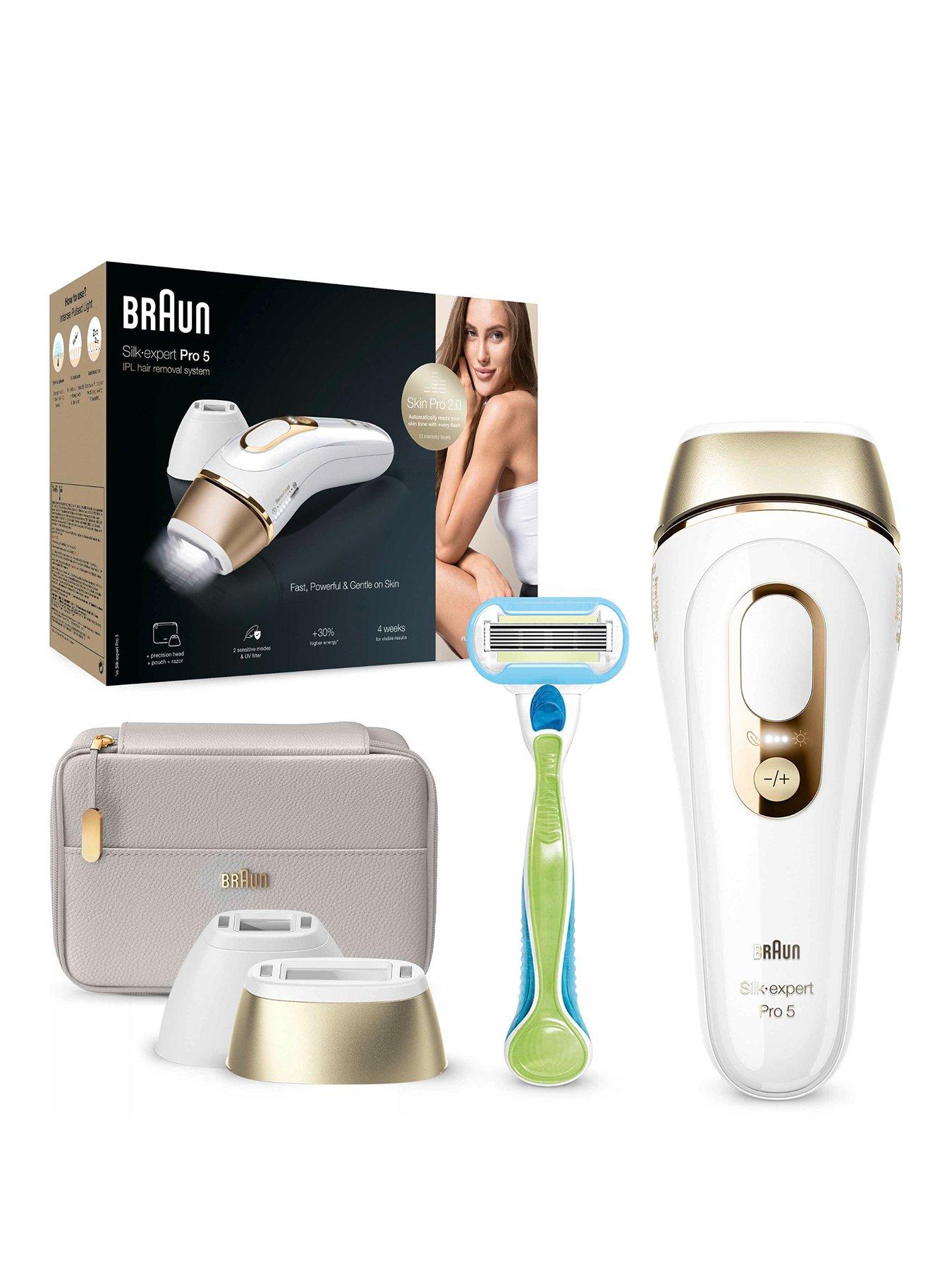 Braun IPL Silk-Expert Pro 5, At Home Hair Removal With Pouch And