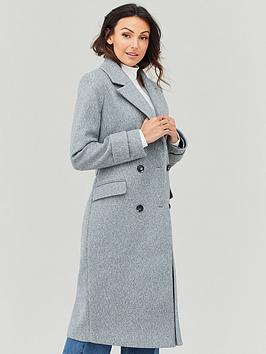 Michelle Keegan Michelle Keegan Double Breasted Longline Coat - Grey Picture