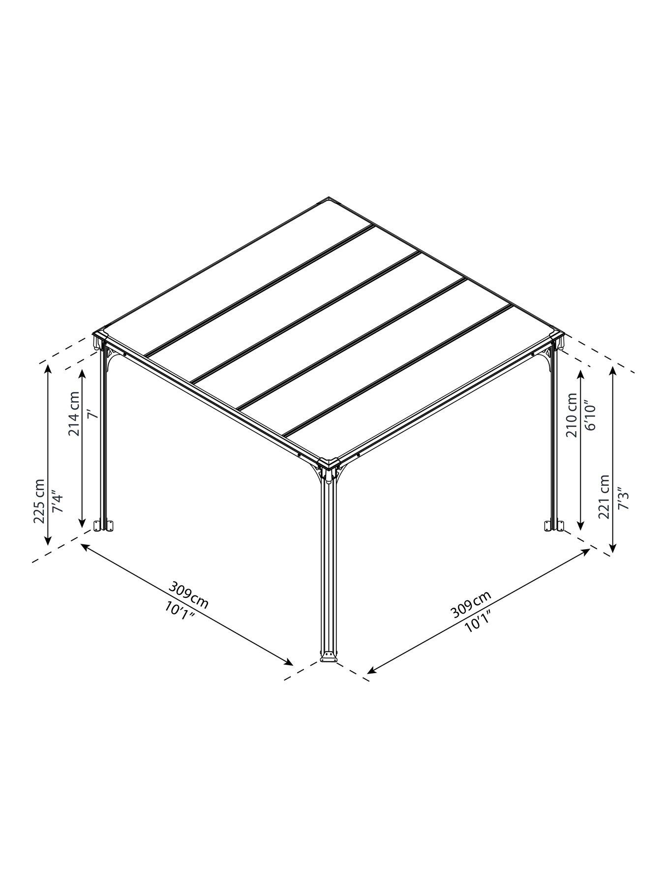  image of canopia-by-palram-gazebo-milano-3000