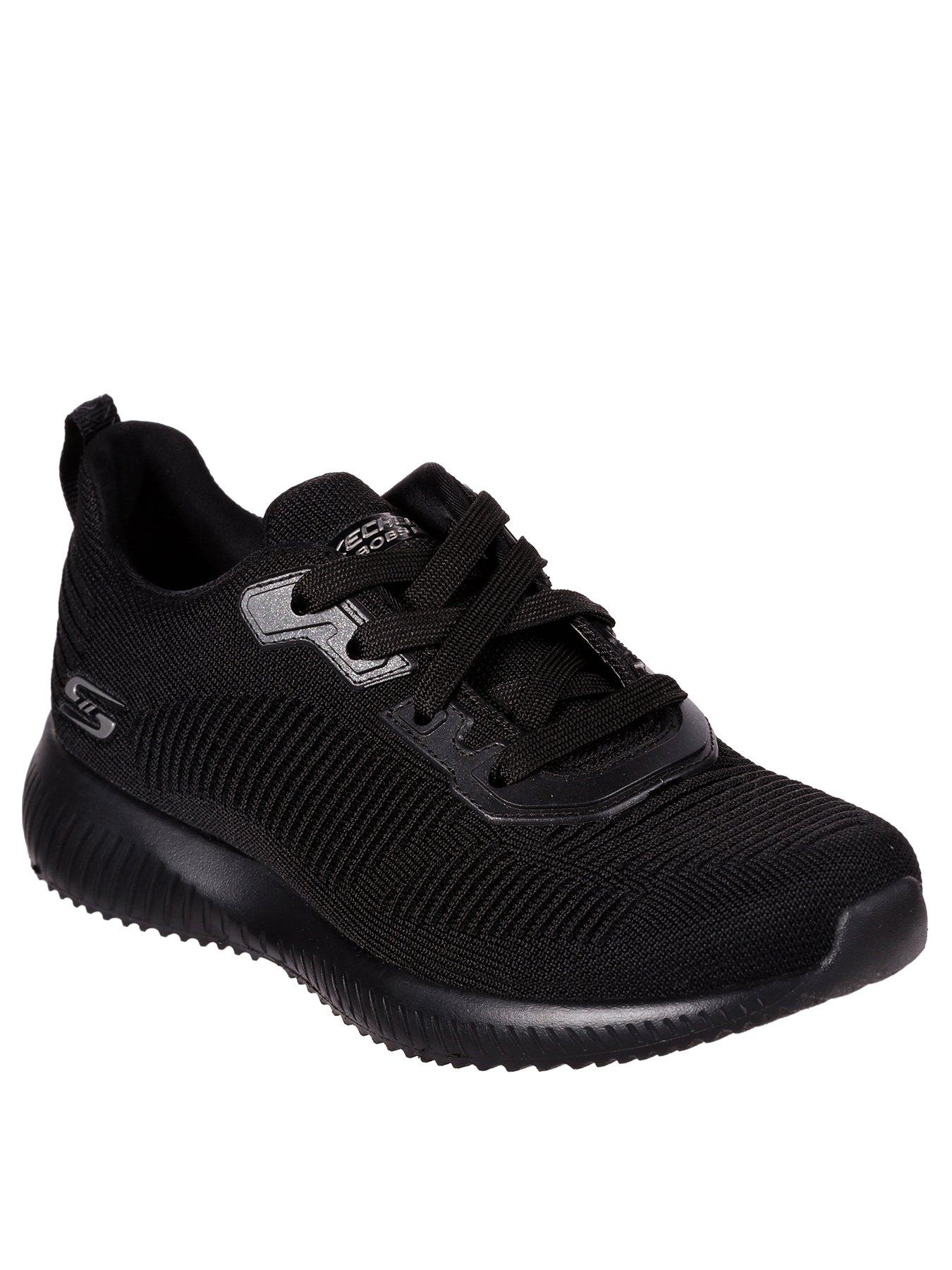 skechers bobs squad tough talk lace up trainers