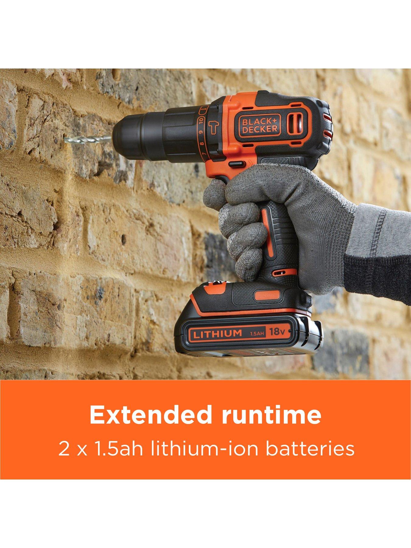 Image 2 of 6 of Black & Decker 18V Hammer Drill and Impact Driver Twin &nbsp;Kit BCK25S2S-GB