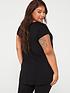  image of v-by-very-curve-short-sleeve-batwing-t-shirt-with-lenzingtrade-ecoverotrade-viscose-black