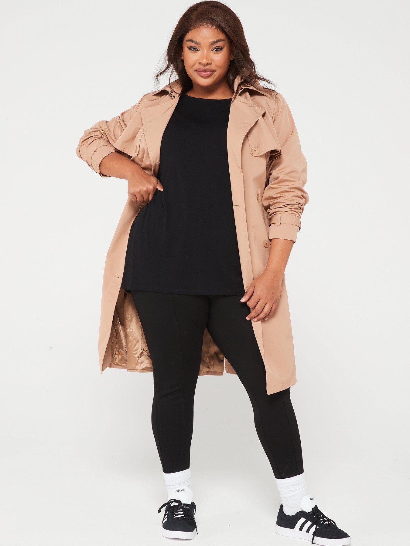 Image 3 of 6 of V by Very Curve Short Sleeve Batwing Viscose&nbsp;T-Shirt&nbsp; - Black