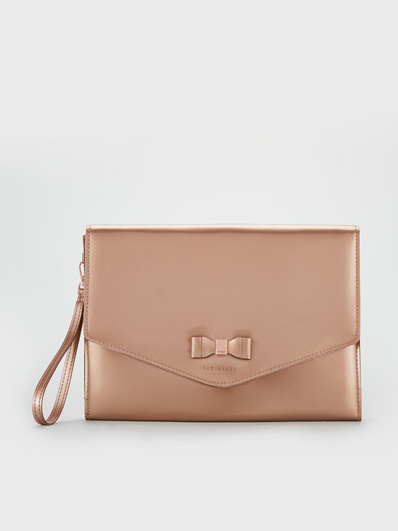 ted baker gold clutch