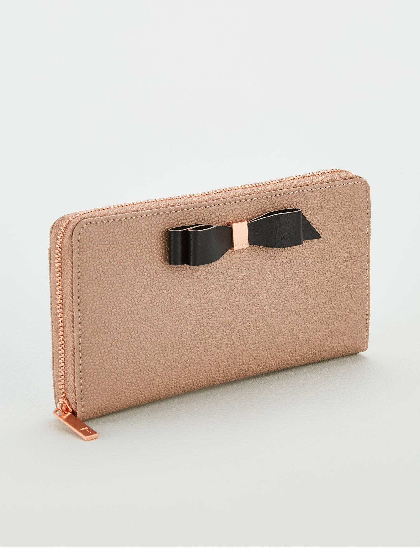 ted baker bow zip purse