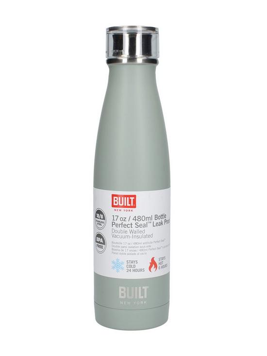 stillFront image of built-hydration-double-walled-stainless-steel-17oz-water-bottle-ndash-grey