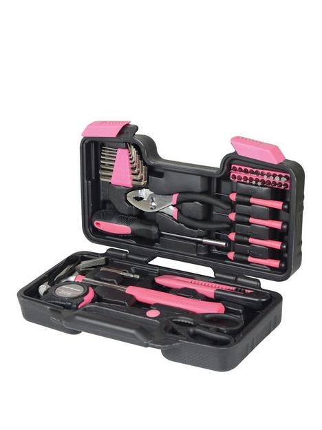 streetwize-accessories-39-piece-pink-tool-kit