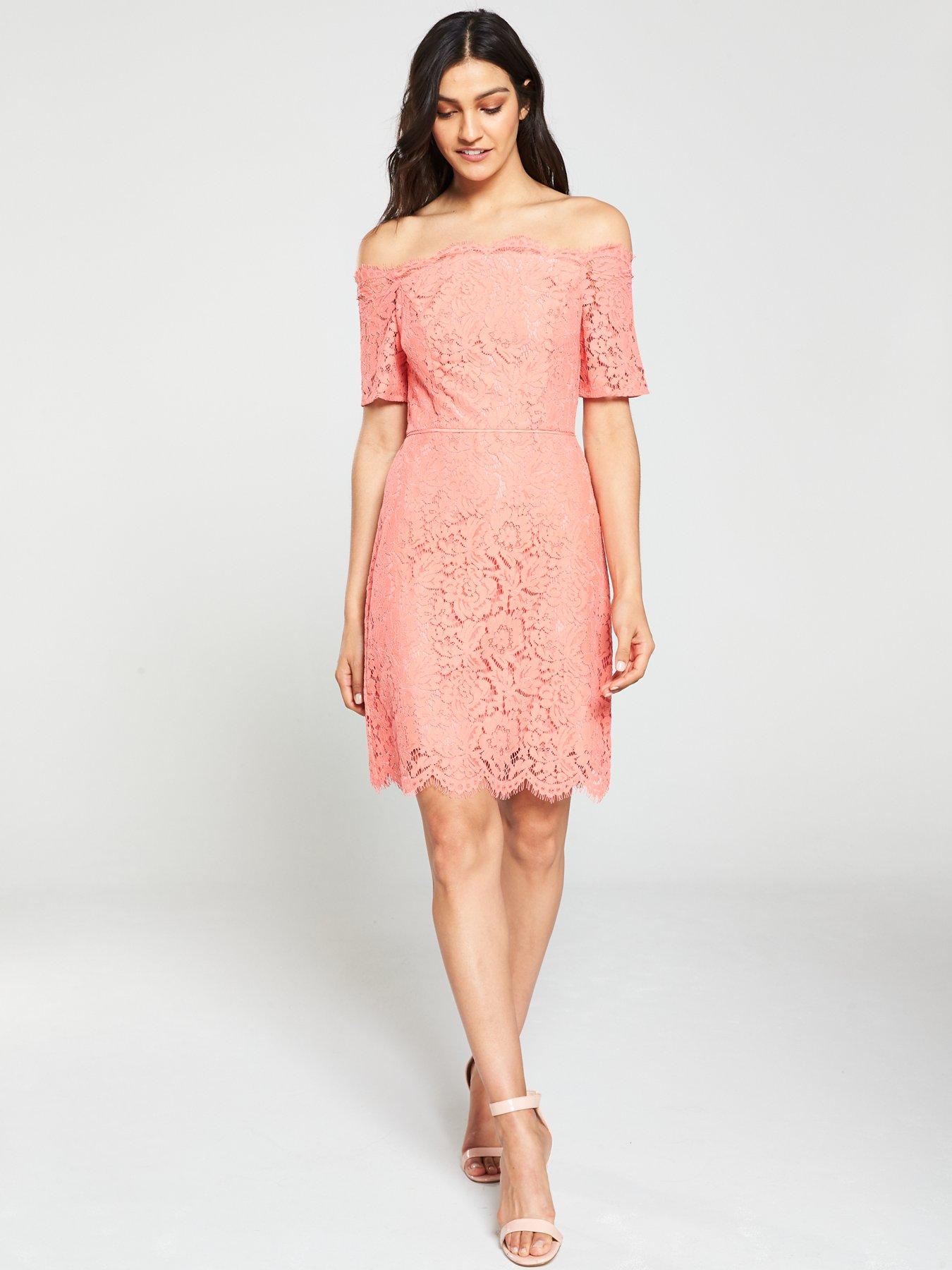 oasis lace bardot dress