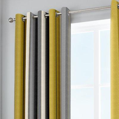 Eyelet Yellow Curtains Curtains Blinds Home Garden