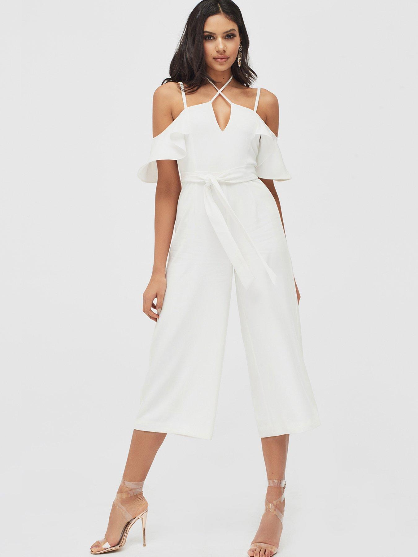 lavish alice white jumpsuit