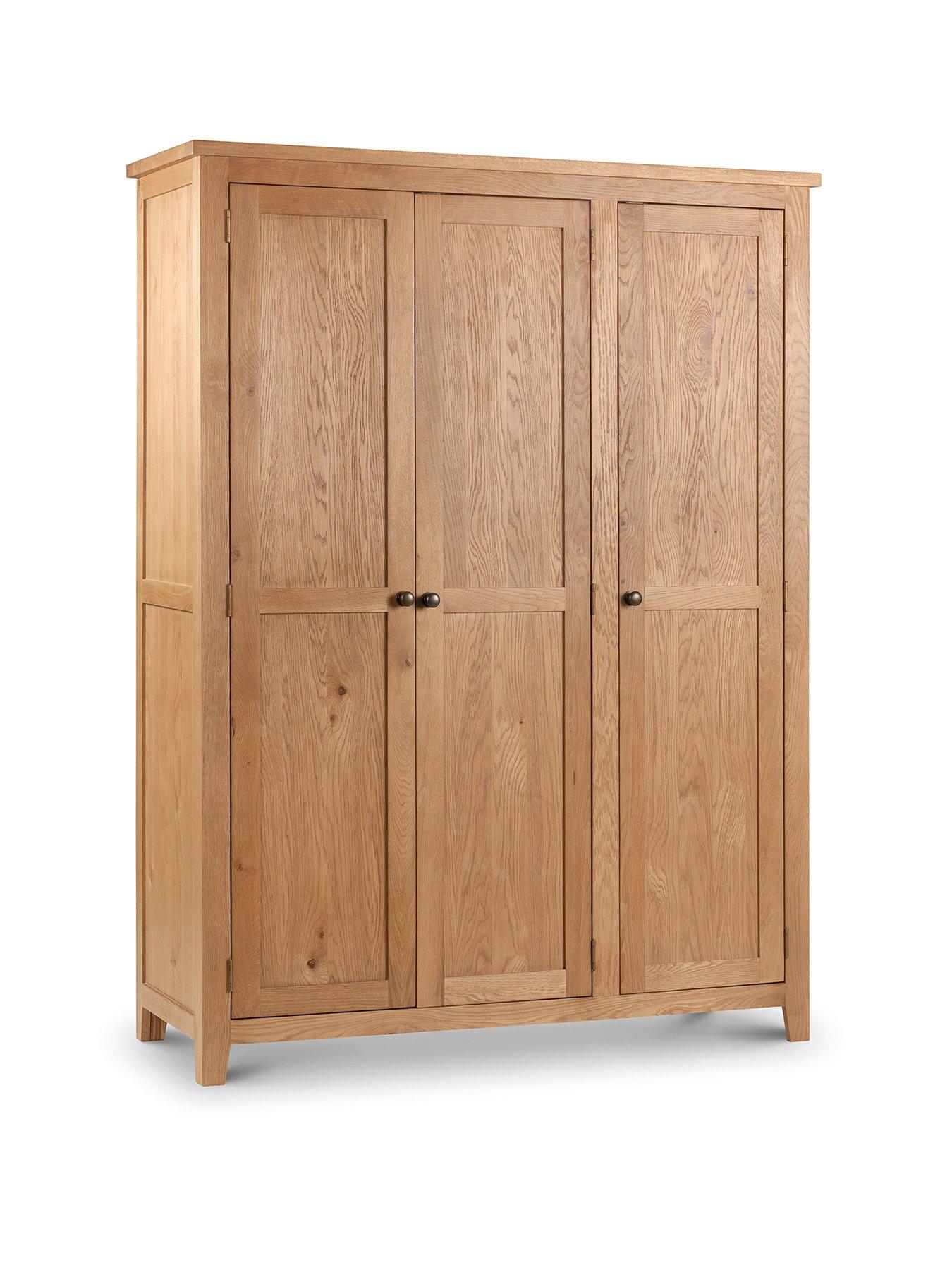 Image 2 of 7 of Julian Bowen Marlborough 3 Door Wardrobe with Fitted Interior