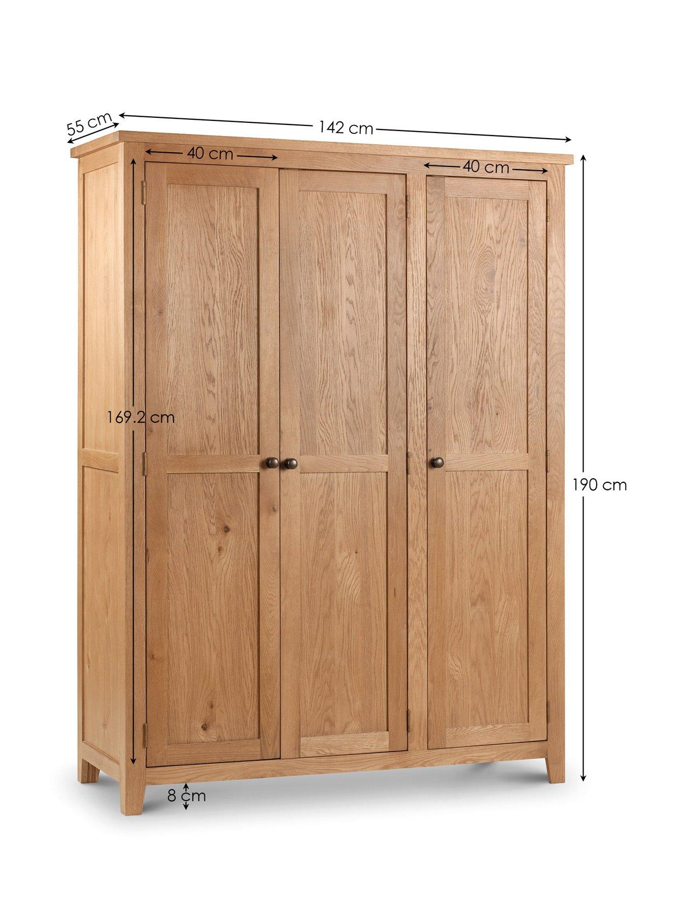 Image 7 of 7 of Julian Bowen Marlborough 3 Door Wardrobe with Fitted Interior