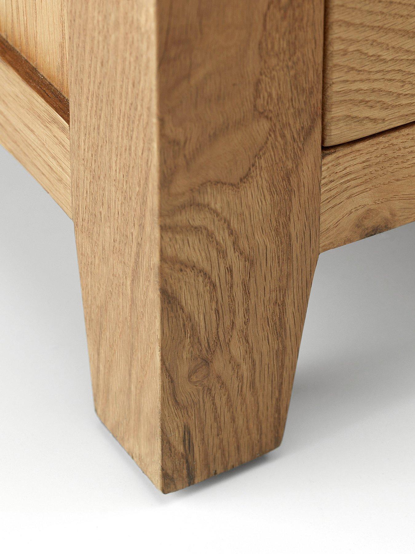 Image 6 of 7 of Julian Bowen Marlborough 2 Door, 2 Drawer Solid Oak/Oak Veneer Combination Wardrobe