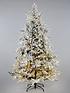pre-lit-frosted-real-look-bell-shaped-christmas-tree-7ftfront