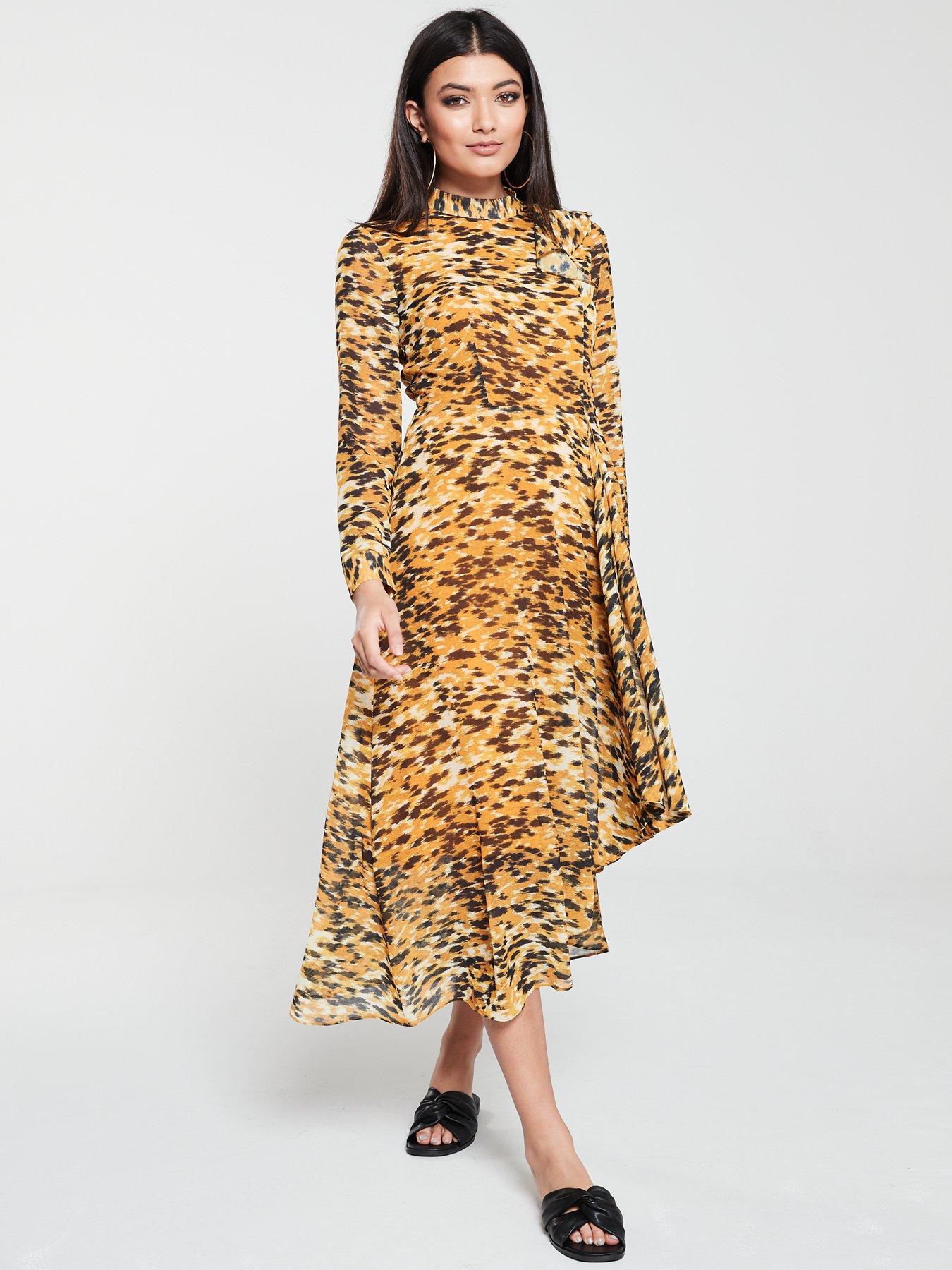 littlewoods leopard print dress