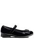  image of clarks-kidnbspscala-tap-patent-bow-school-shoes-black