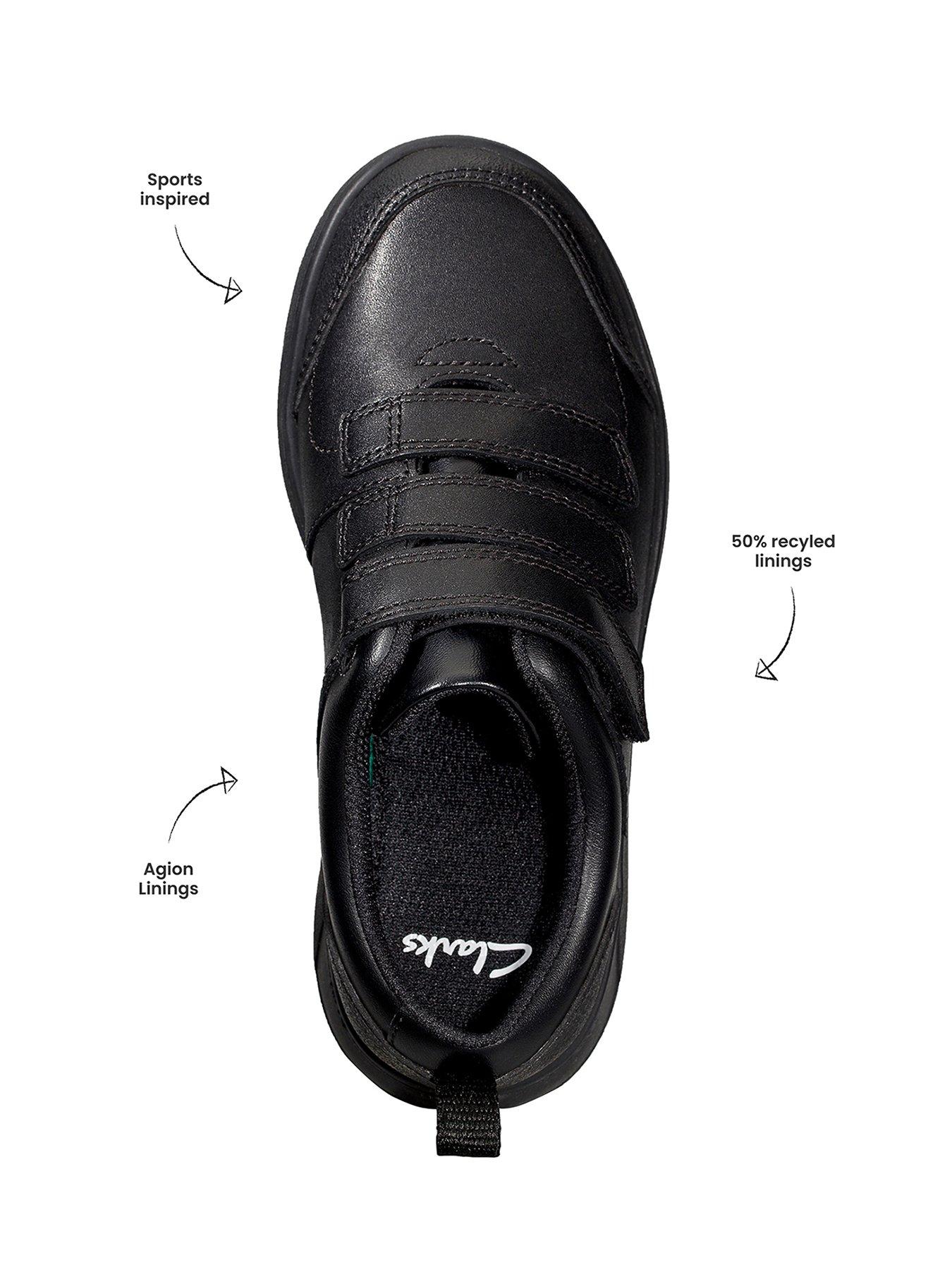  image of clarks-boysnbspyouth-scape-sky-strap-school-shoes-black-leather
