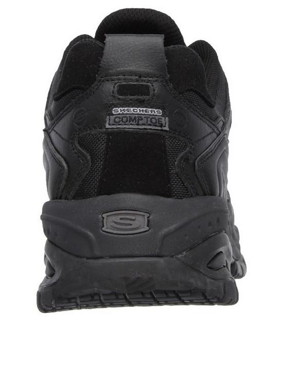 stillFront image of skechers-work-relaxed-fit-lace-up-shoe-black