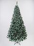  image of snow-tipped-christmas-tree-with-pinecone-lights-7-ft