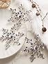  image of very-home-snowflake-christmas-tree-decorations-set-of-3
