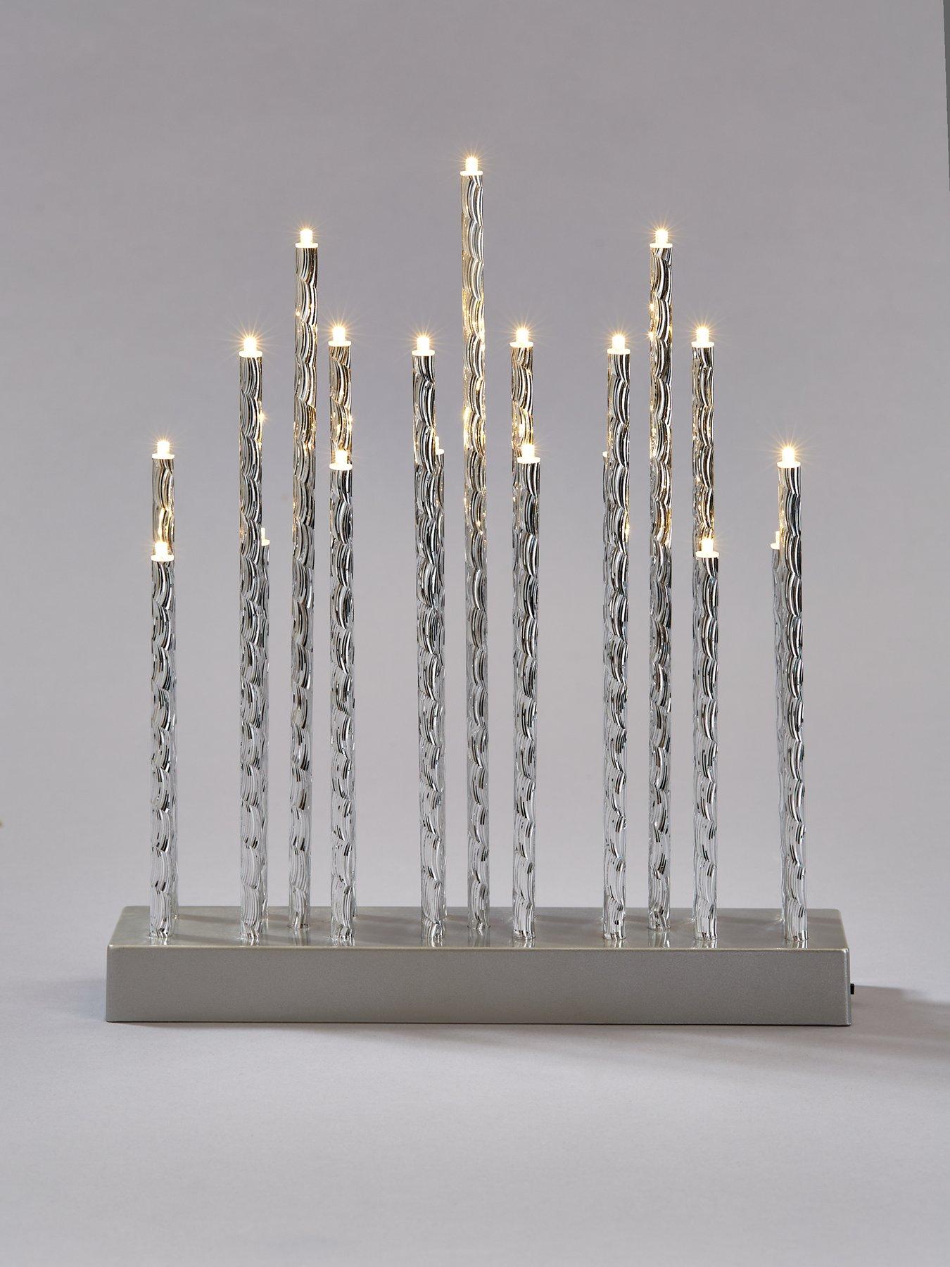 Image 2 of 4 of Very Home Silver Tube Table Lights Christmas Decoration