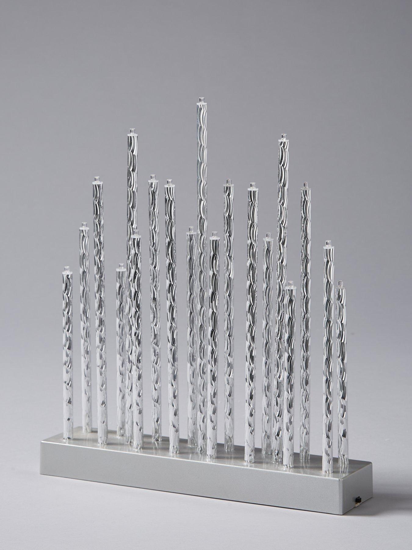 Image 3 of 4 of Very Home Silver Tube Table Lights Christmas Decoration