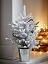  image of silver-grey-and-white-berry-table-top-christmas-tree