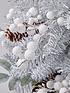  image of silver-grey-and-white-berry-table-top-christmas-tree