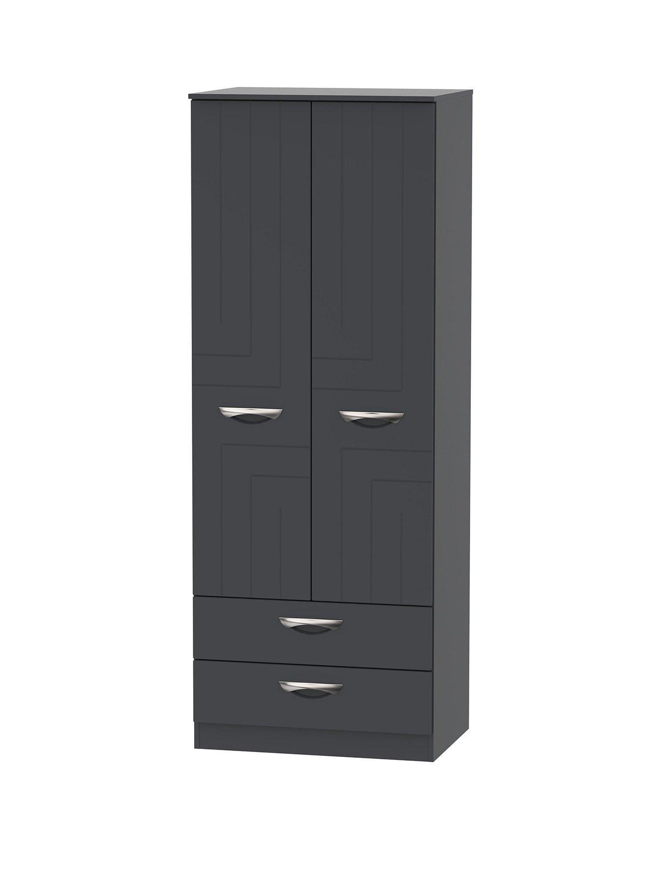 Swift Canterbury Ready Assembled 2 Door 2 Drawer Wardrobe