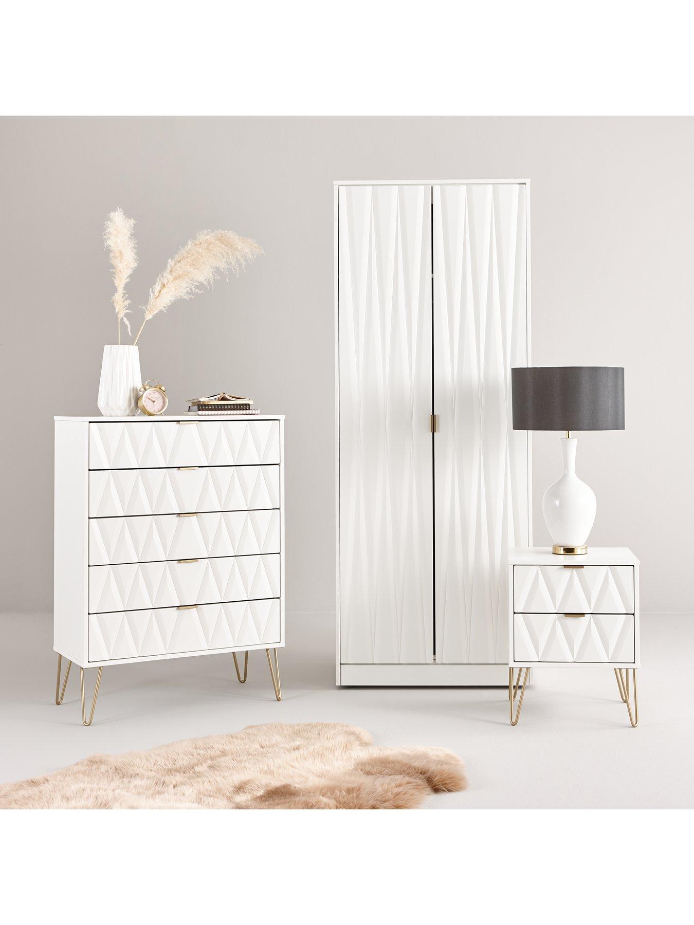 SWIFT Versailles Part Assembled 4 Door Wardrobe - FSC® Certified