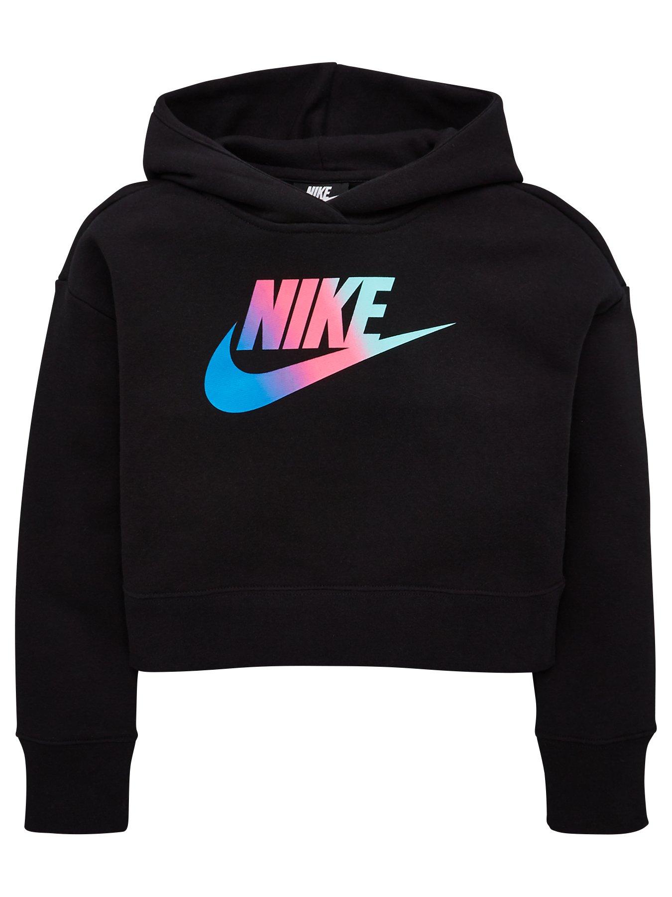 girls nike cropped hoodie