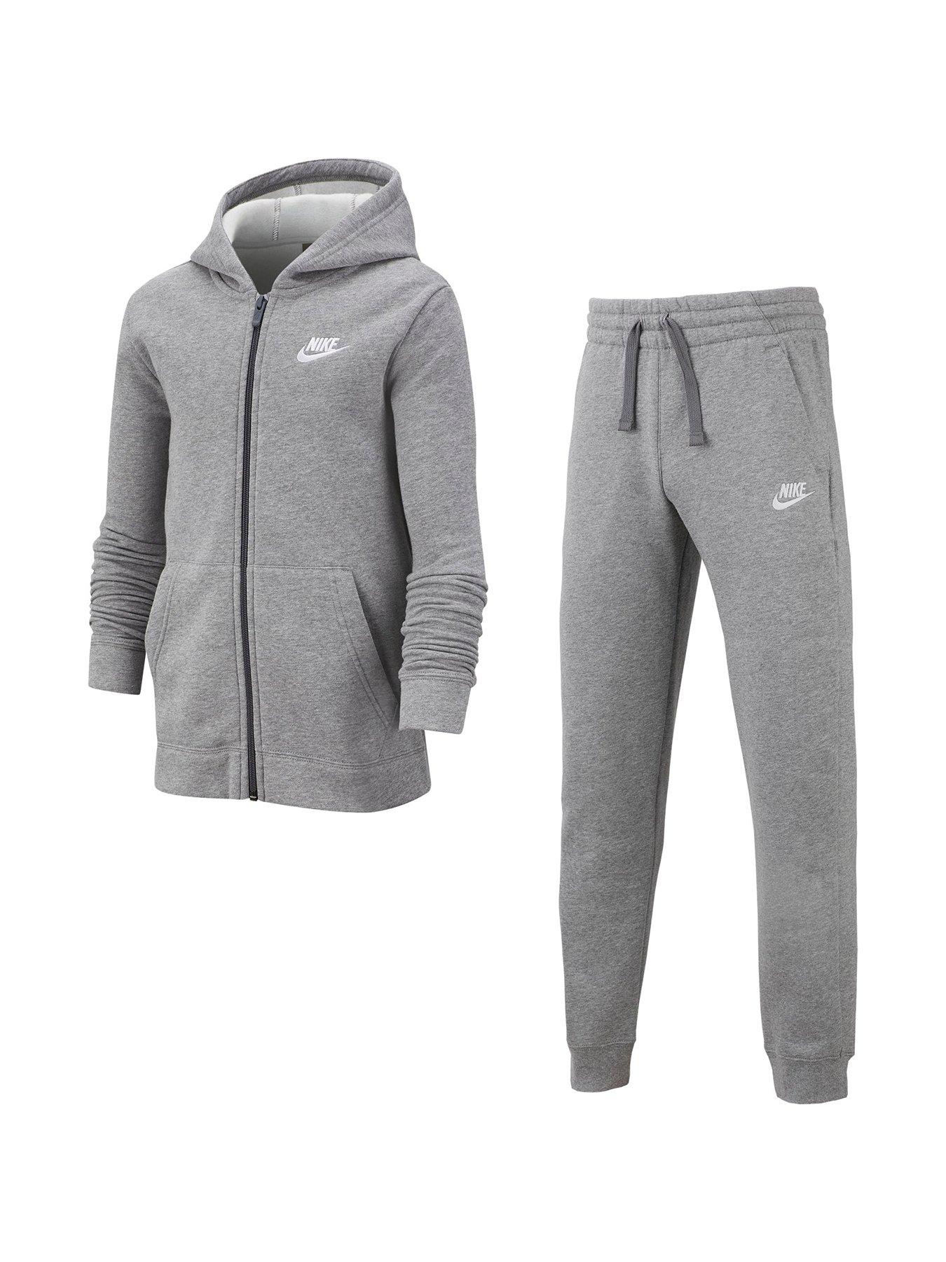 dark grey nike tracksuit