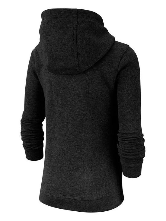 back image of nike-sportswear-kids-hoodie-blackwhite