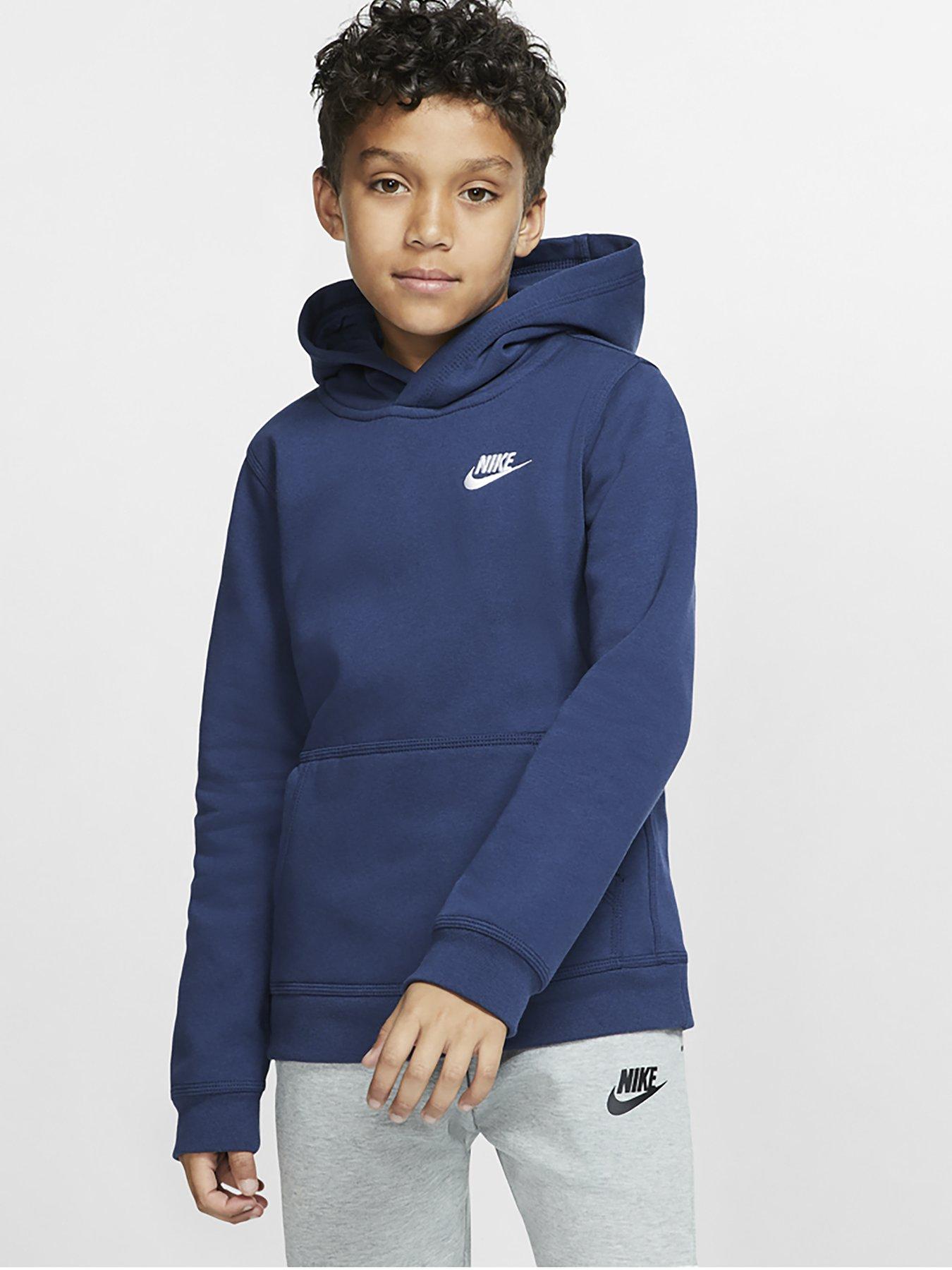 blue nike hoodie kids