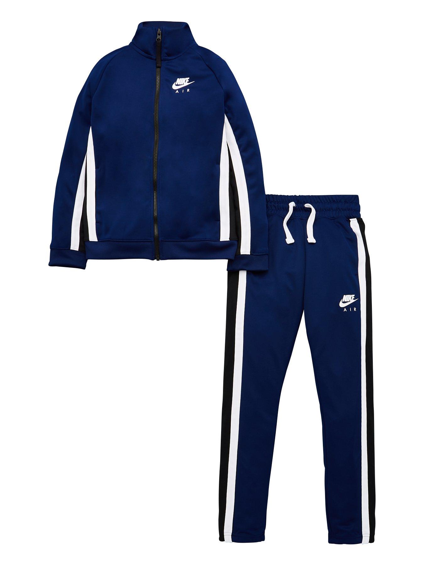 blue nike air tracksuit