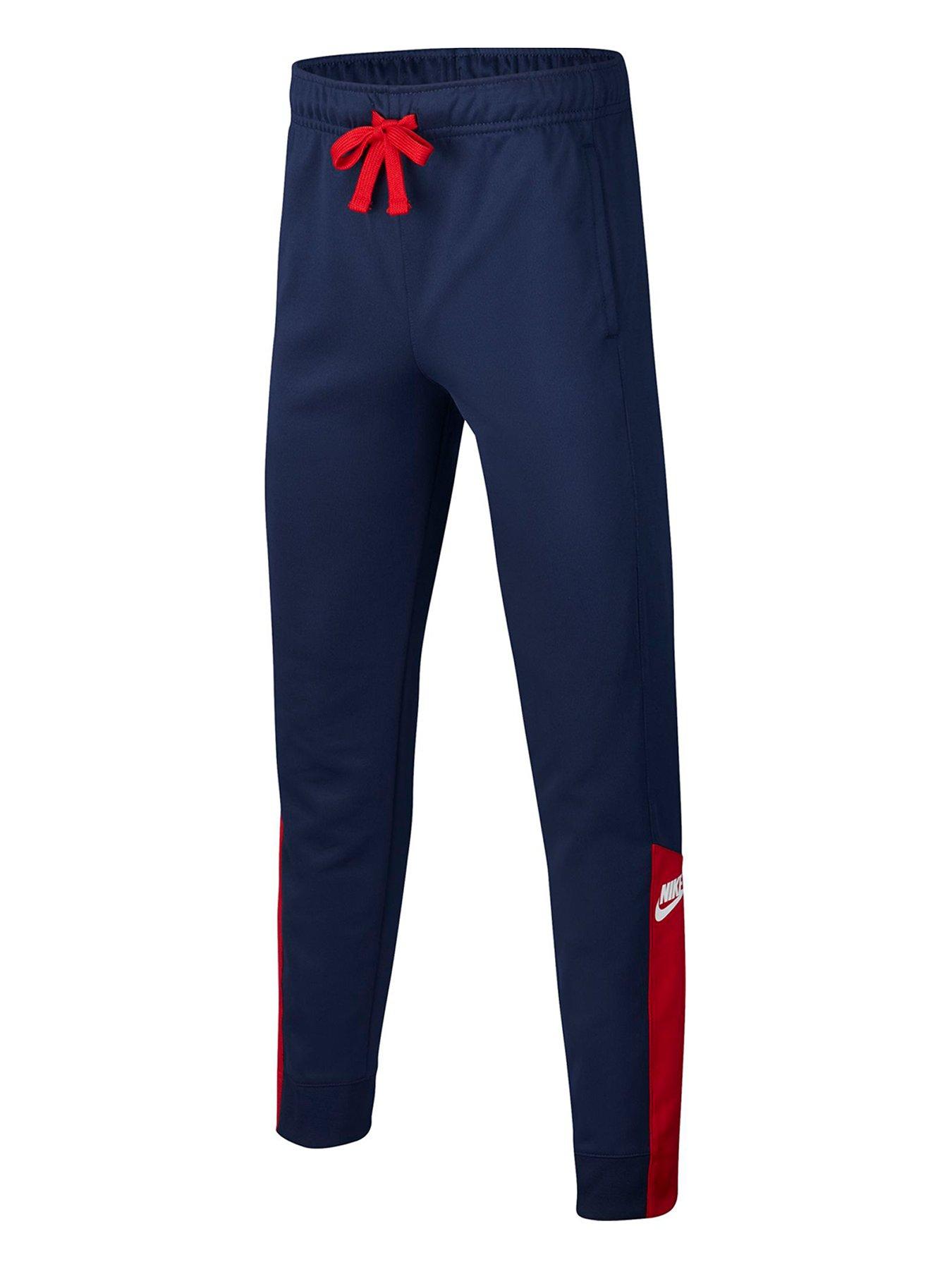 navy and red nike tracksuit