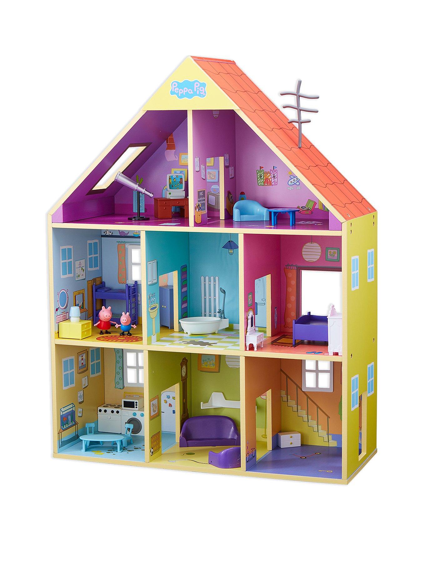 Offer LittleWoods Peppa Pig Wooden Playhouse LittleWoods