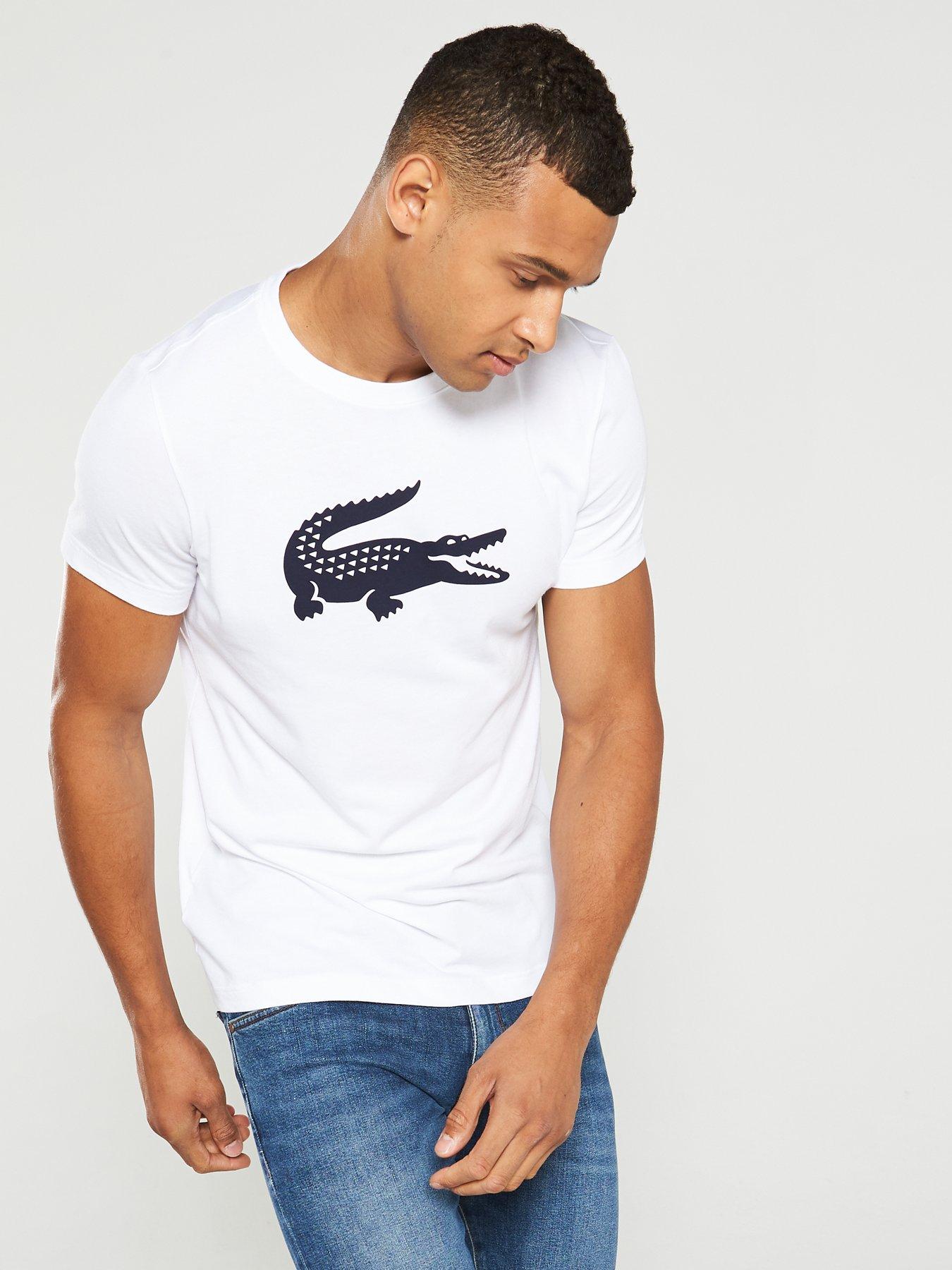 men's lacoste big croc t shirt