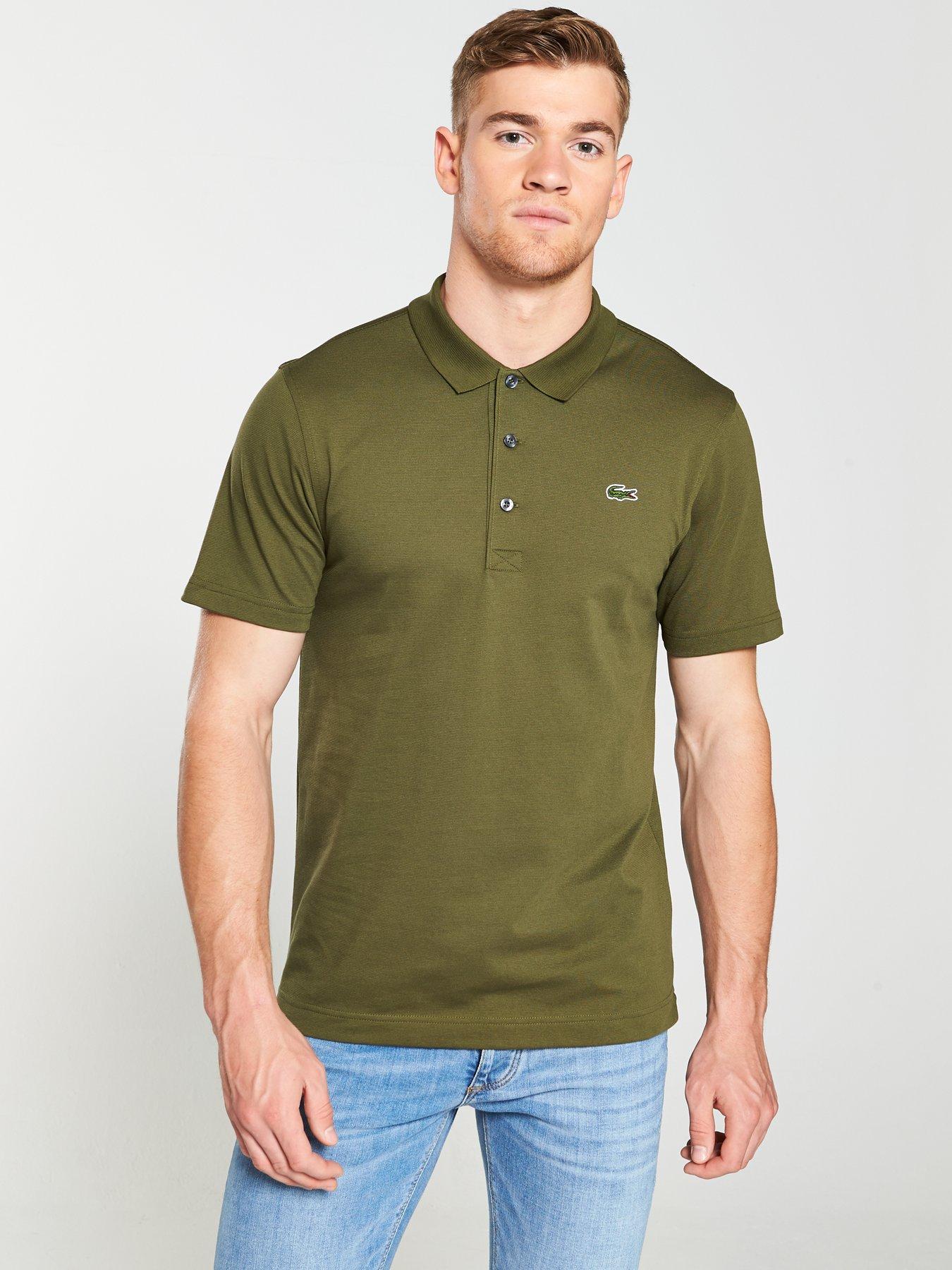 lacoste khaki shirt