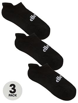 Ellesse   Sport Dabba Trainer Liner Socks (3 Pack) - Black